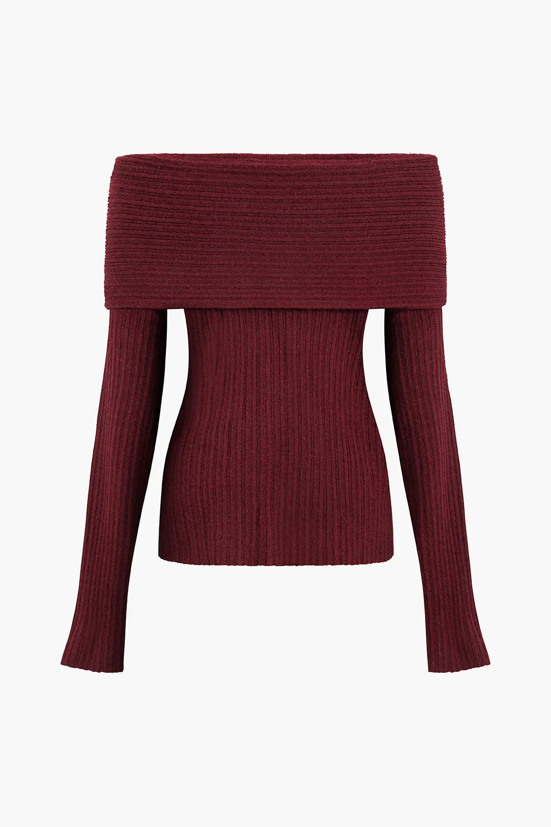 Off Shoulder Sweater Long-Sleeve Top sold by Micas product image thumbnail 2