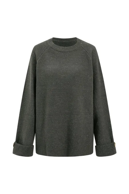 Basic strik langærmet top sold by Micas