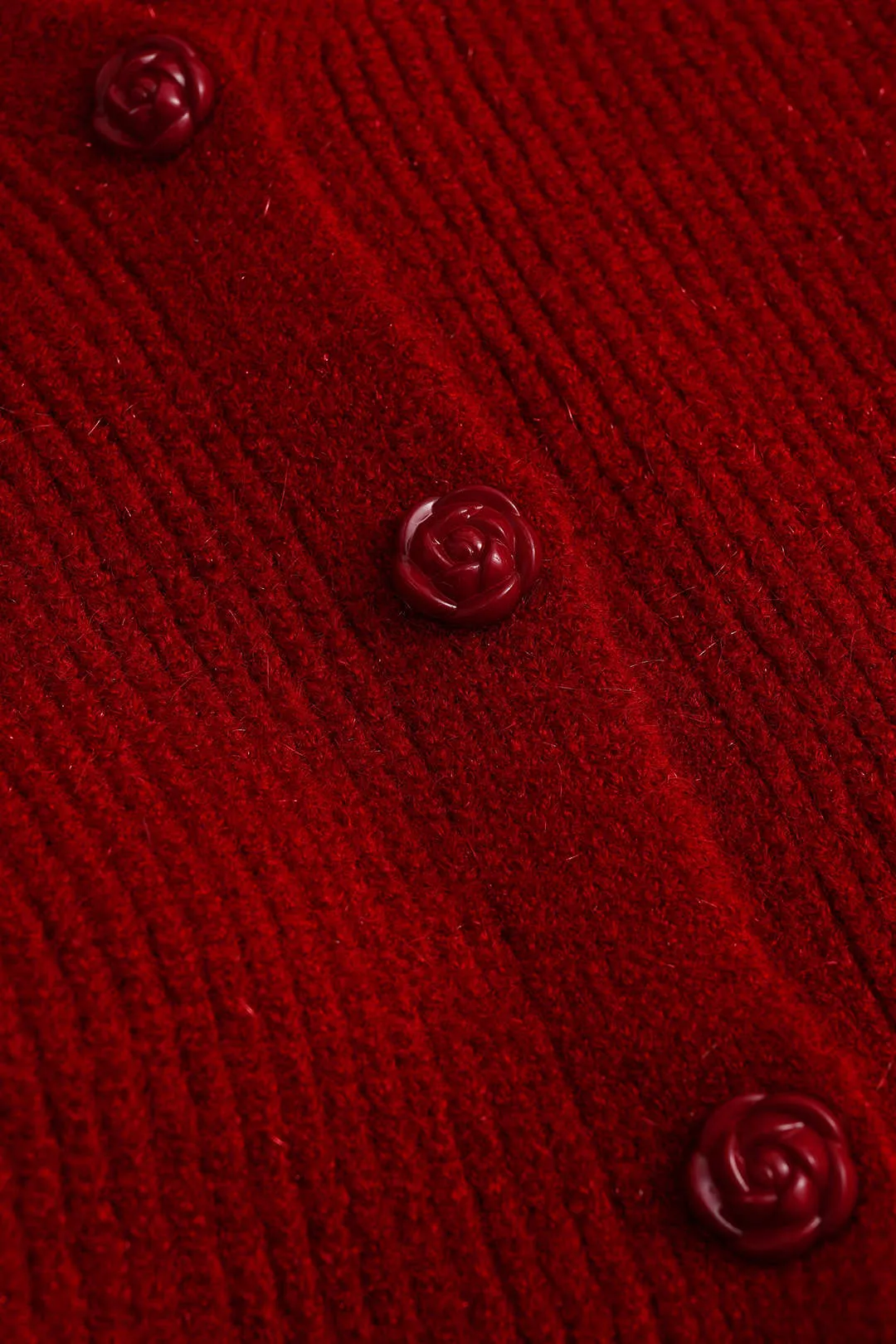 Sweater Button V-Neck Long-Sleeve Top sold by Micas product image thumbnail 3