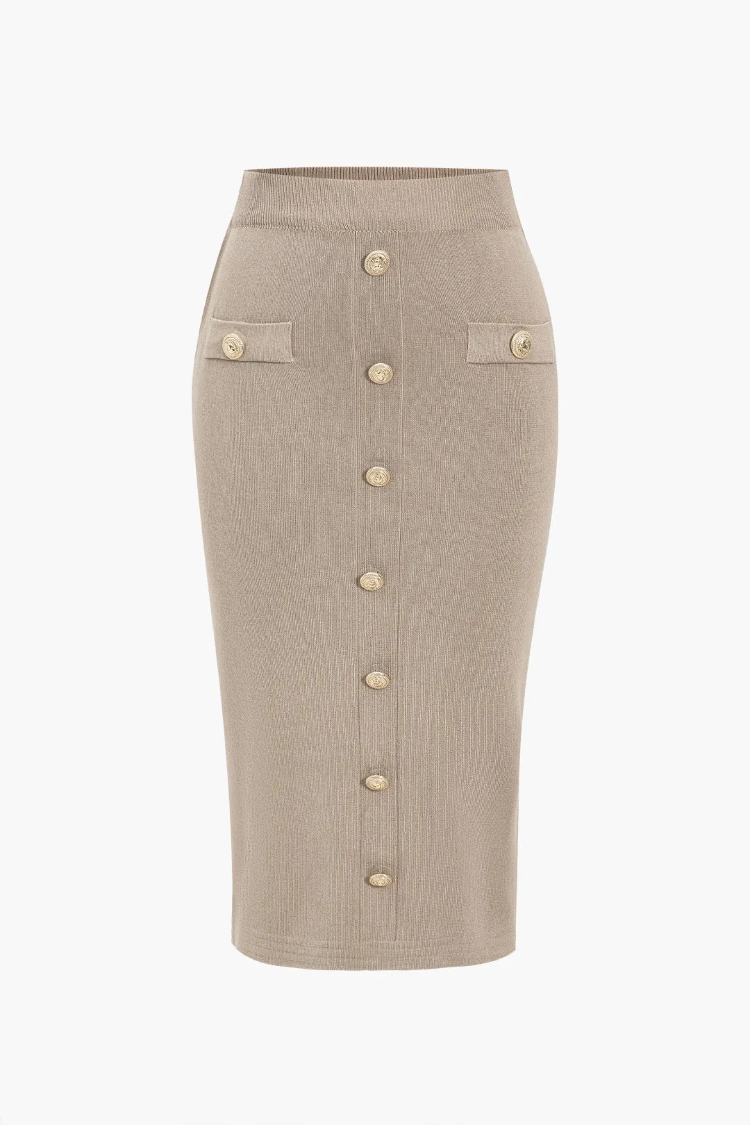 Strik v-hals top og nederdel sæt sold by Micas product image thumbnail 4