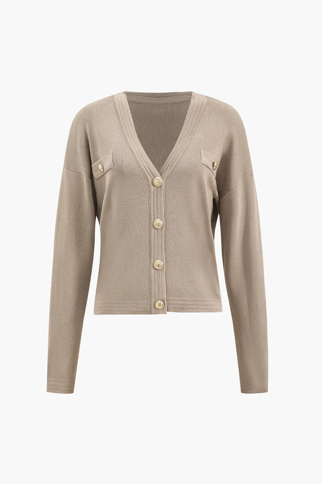 Strik v-hals top og nederdel sæt sold by Micas product image thumbnail 2