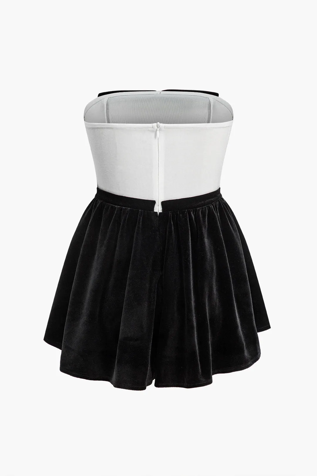 Contrast Strapless Mini Dress sold by Micas product image thumbnail 2