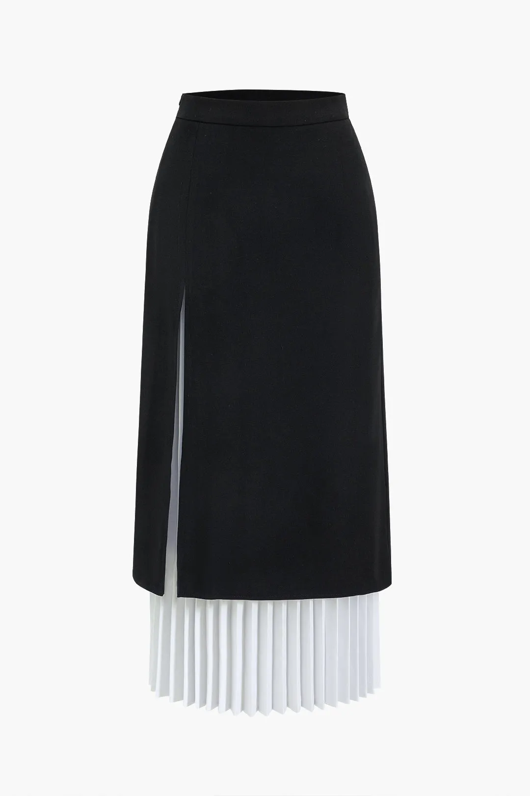 Pleated Patchwork Skirt sold by Micas