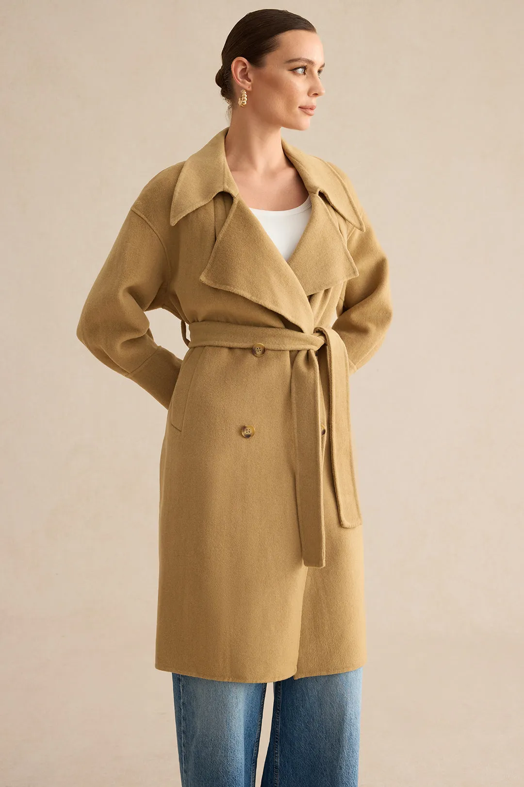 Belted Coat sold by Micas product image thumbnail 3