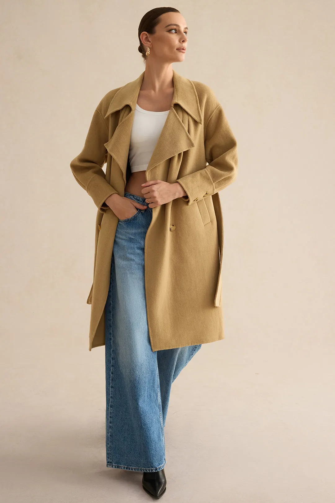 Belted Coat sold by Micas