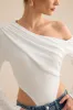 Asymmetrical Long Sleeve Bodysuit sold by Micas