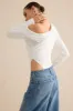 Asymmetrical Long Sleeve Bodysuit sold by Micas