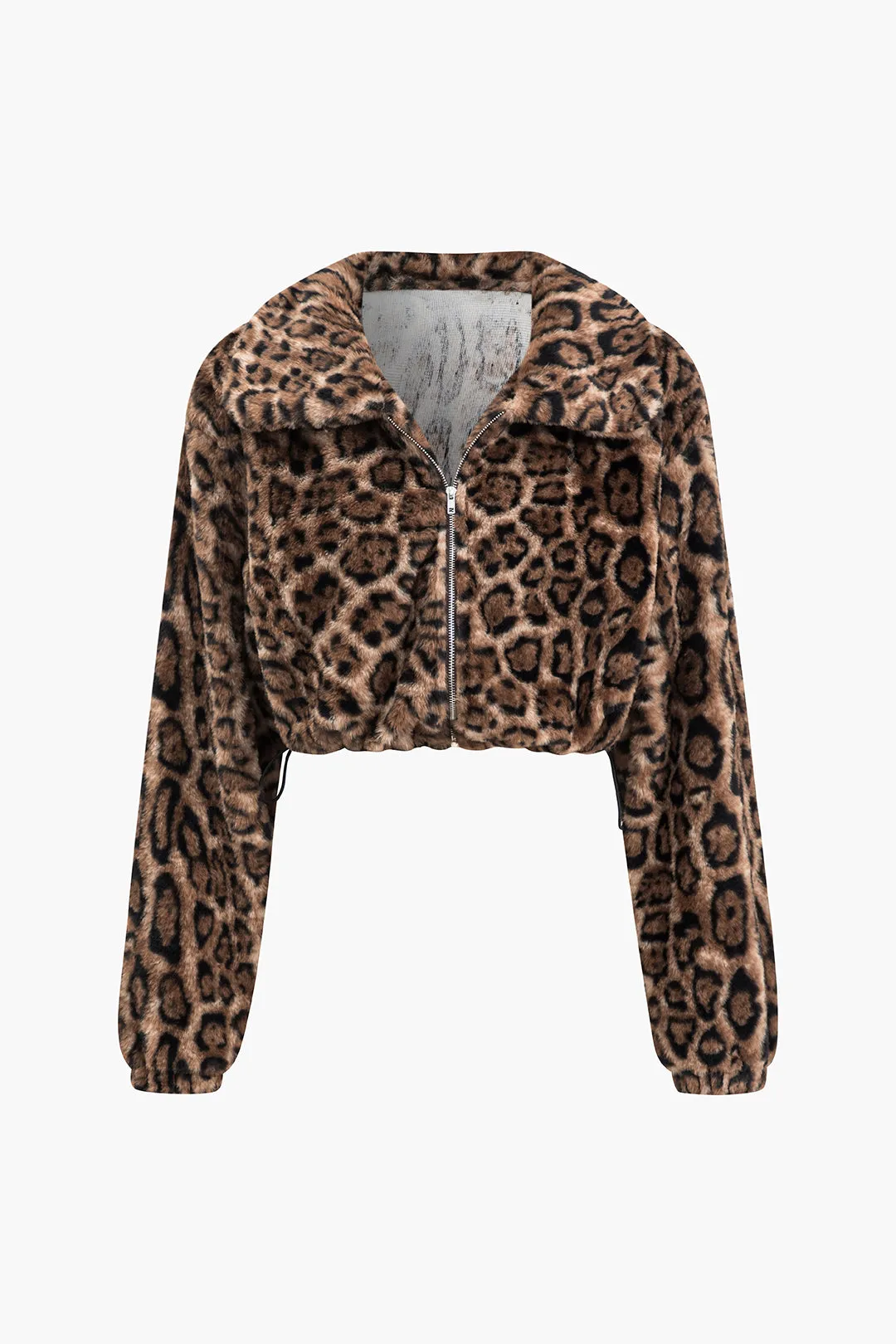 Leopard Zipper Jacket sold by Micas