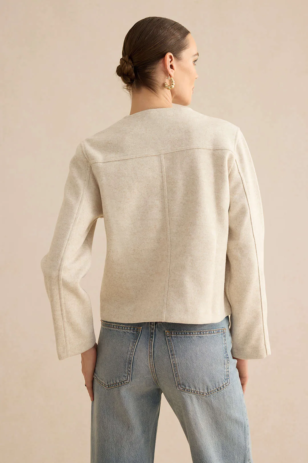 Button And Pocket Metallic Jacket sold by Micas product image thumbnail 2