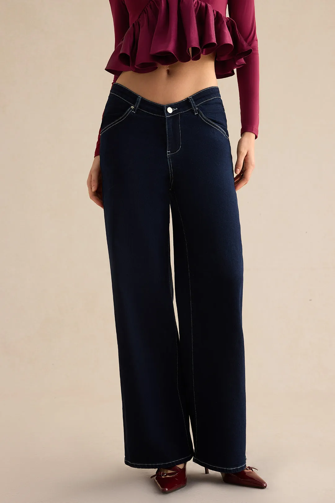 Denim High Waist Jeans sold by Micas