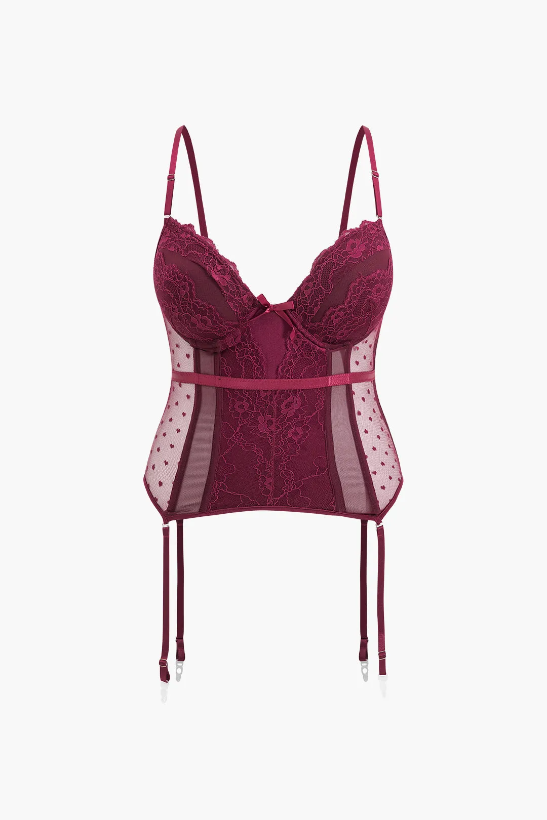 Plus størrelse mesh underwire knap binding lingeri bodysuit sold by Micas product image thumbnail 2