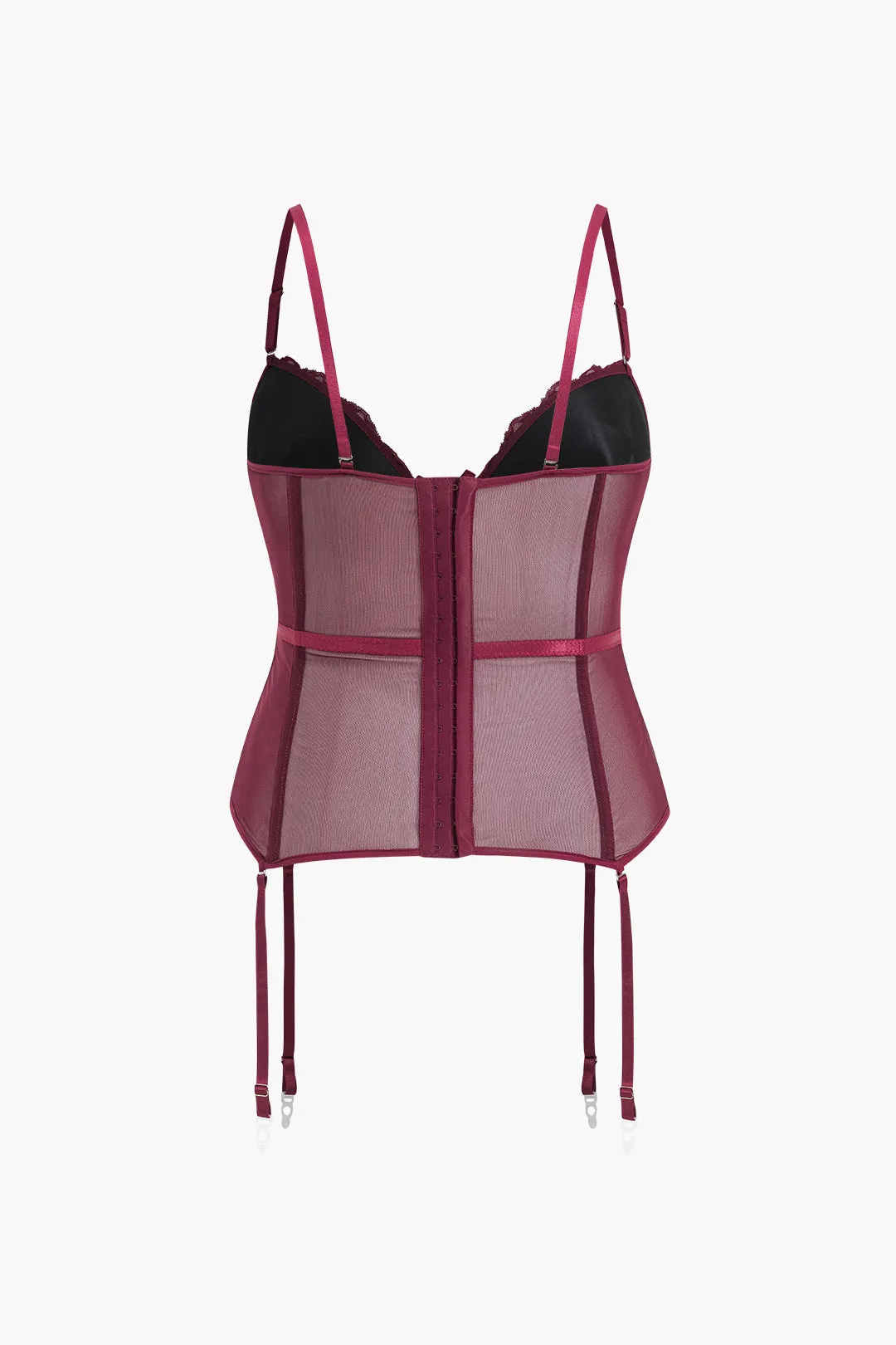 Plus størrelse mesh underwire knap binding lingeri bodysuit sold by Micas product image thumbnail 3