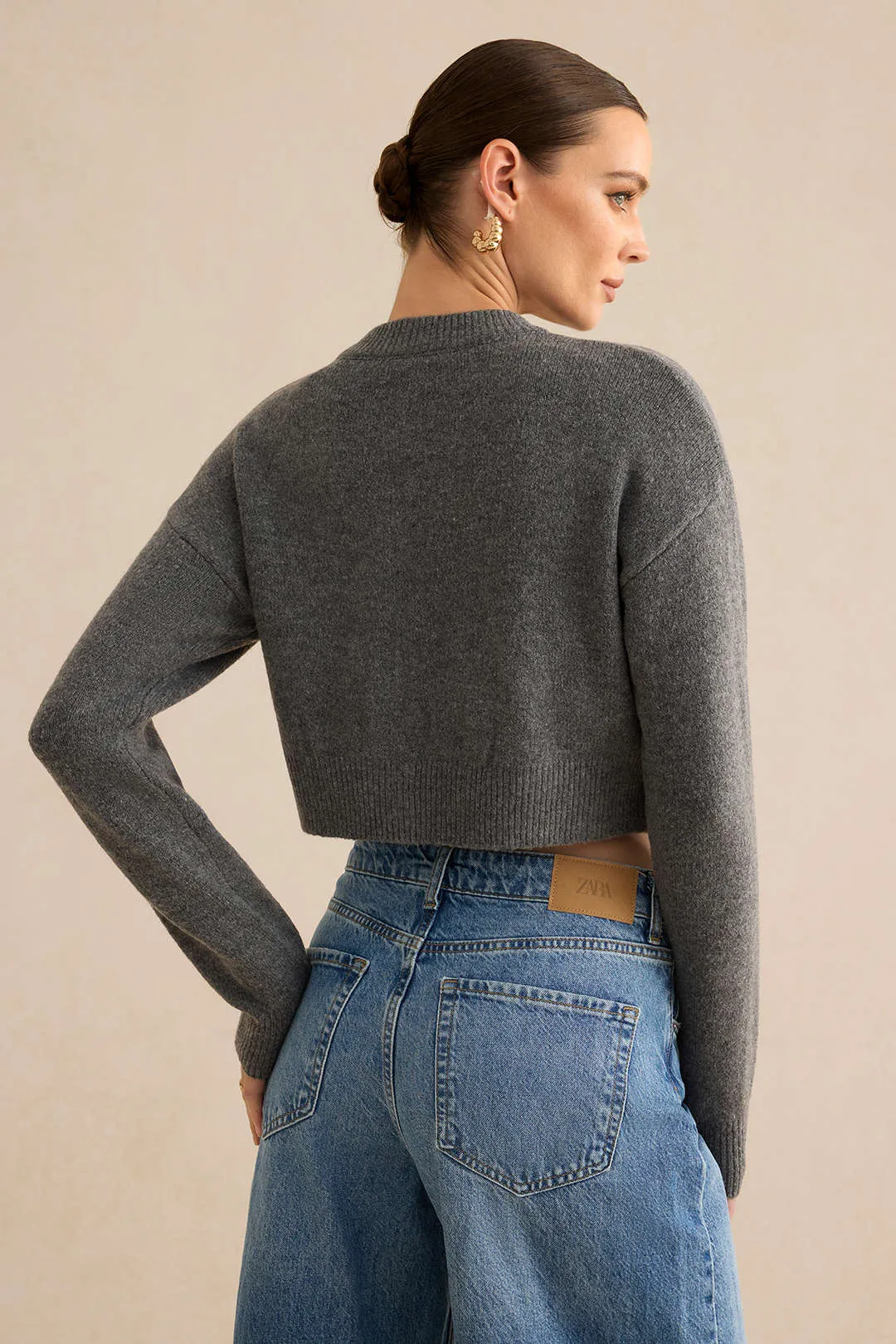 Button Sweater Long-Sleeve Top sold by Micas product image thumbnail 3