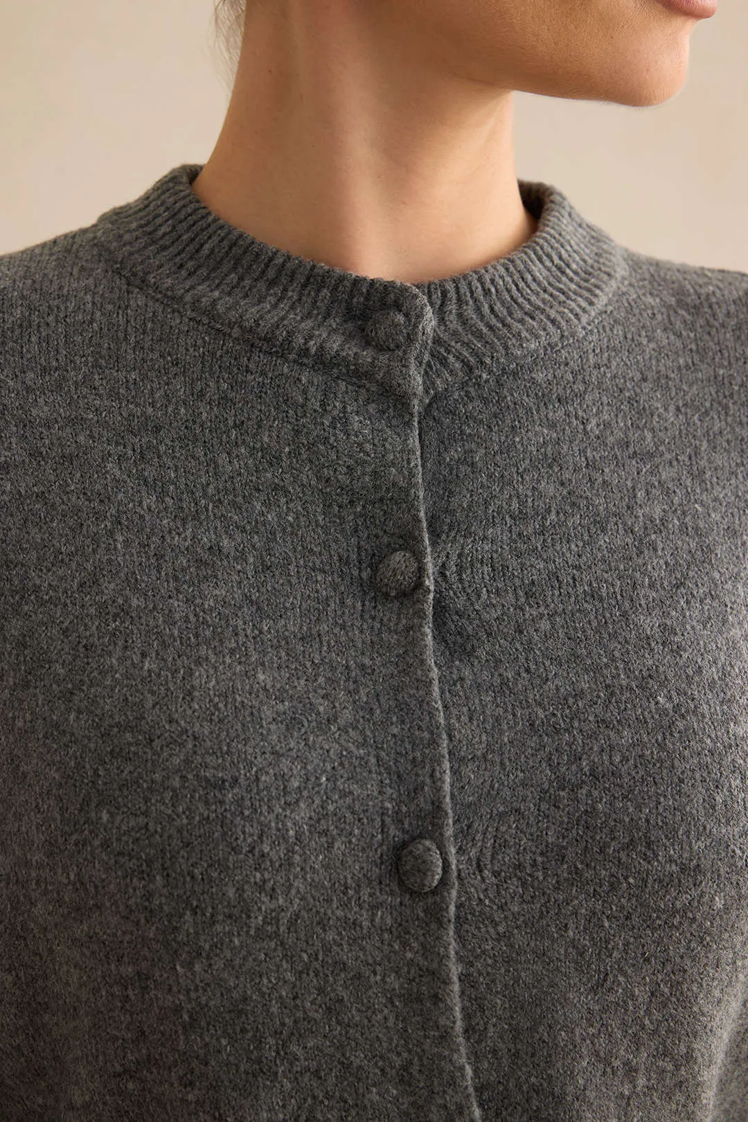 Button Sweater Long-Sleeve Top sold by Micas product image thumbnail 4