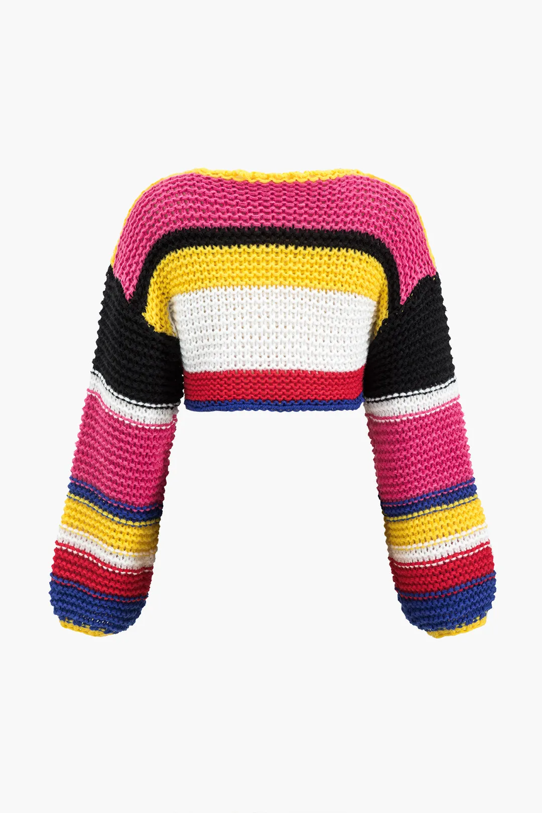 Kontrast Hollow Out Crop Sweater langærmet top sold by Micas product image thumbnail 2