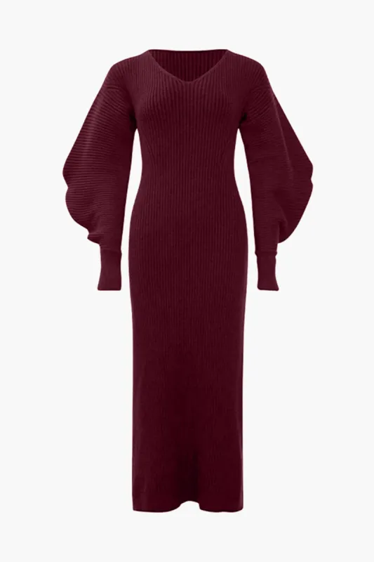 Long Sleeve Sweater Maxi Dress sold by Micas