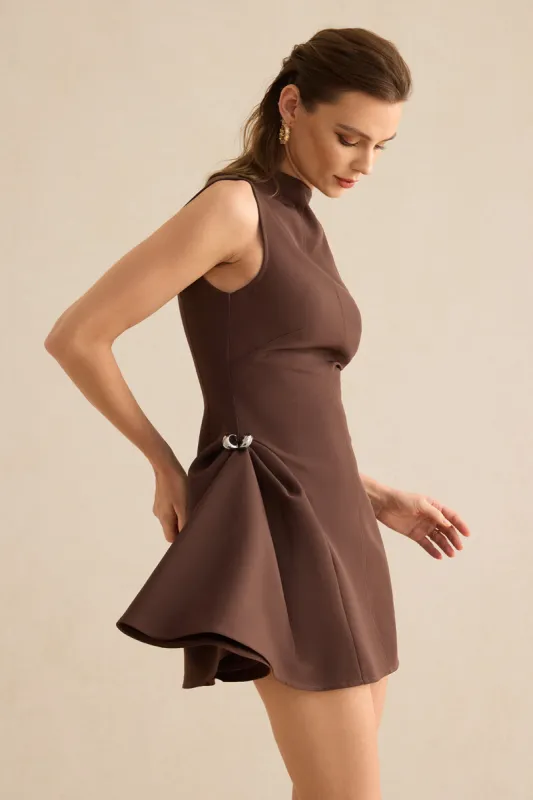 Ruched Sleeveless Mini Dress sold by Micas