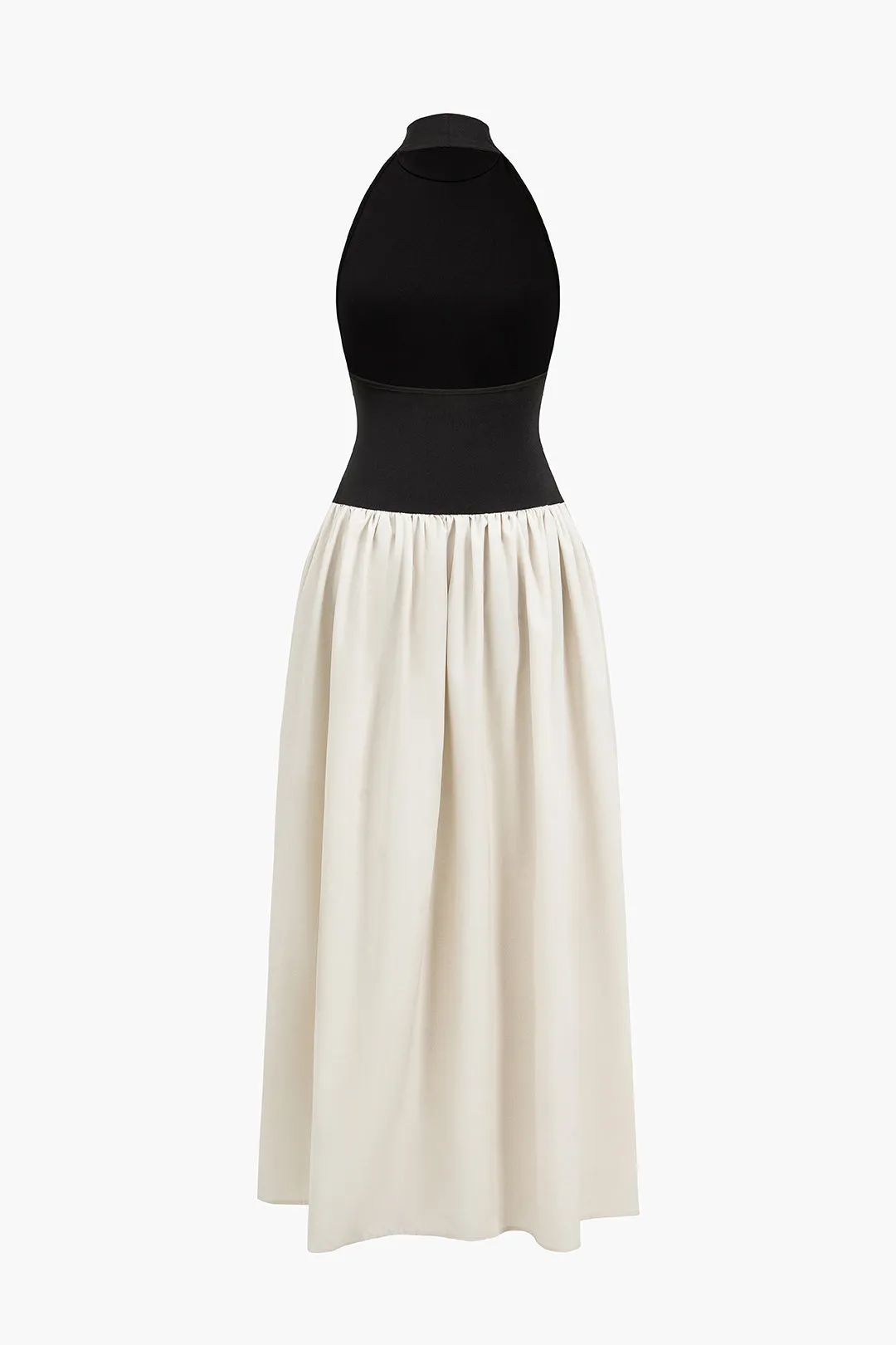 Patchwork rygfri ærmeløs maxi kjole sold by Micas product image thumbnail 3