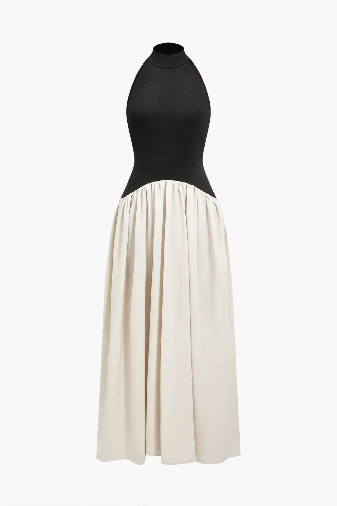 Patchwork rygfri ærmeløs maxi kjole sold by Micas product image thumbnail 2