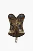 Blomstermønster Tie Back Stropløs Tie-Up Korset Tube Top sold by Micas