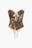 Blomstermønster Tie Back Stropløs Tie-Up Korset Tube Top sold by Micas