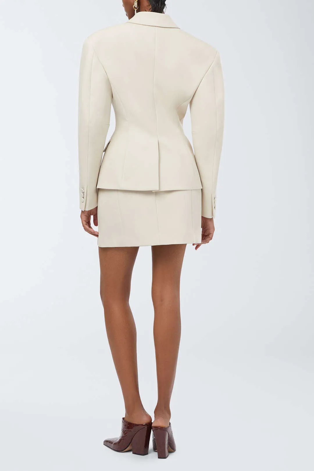 Notched Lapel Button Pocket Blazer sold by Micas product image thumbnail 4