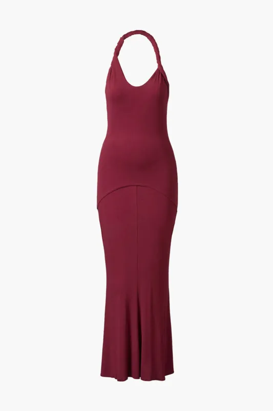 Halter Neck Sleeveless Maxi Dress sold by Micas