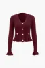 Knit V-Neck Long-Sleeve Top sold by Micas