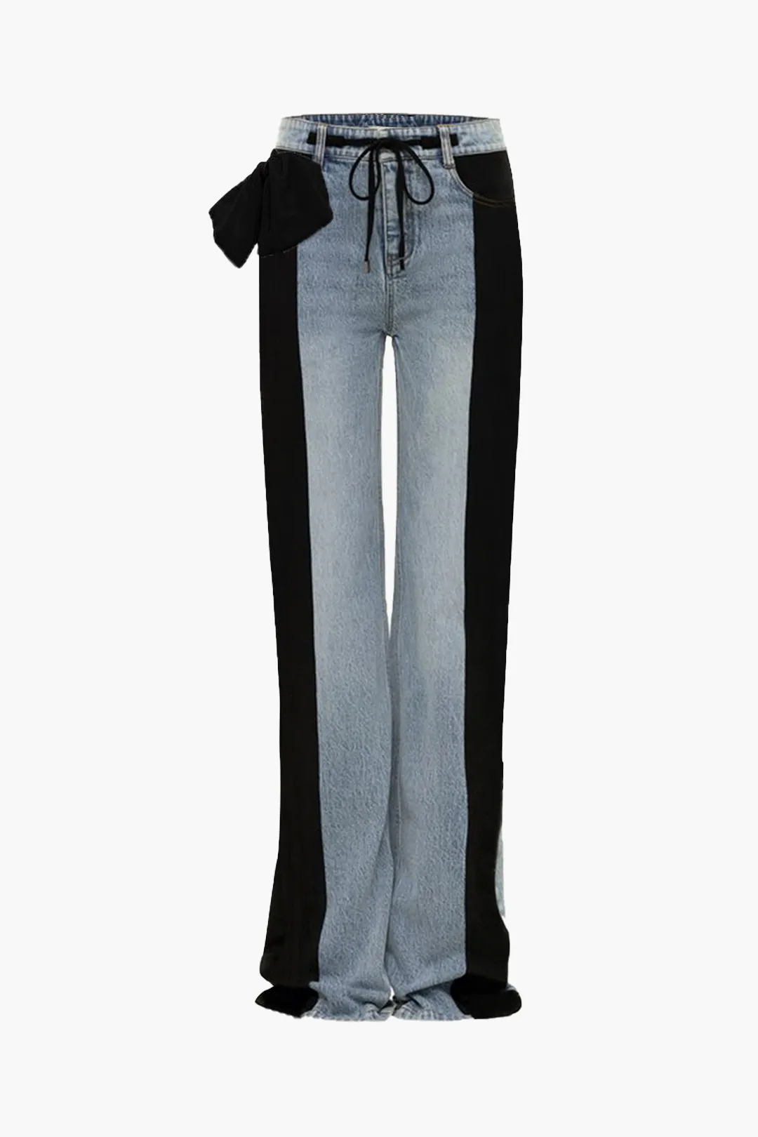 Denim Patchwork jeans sold by Micas