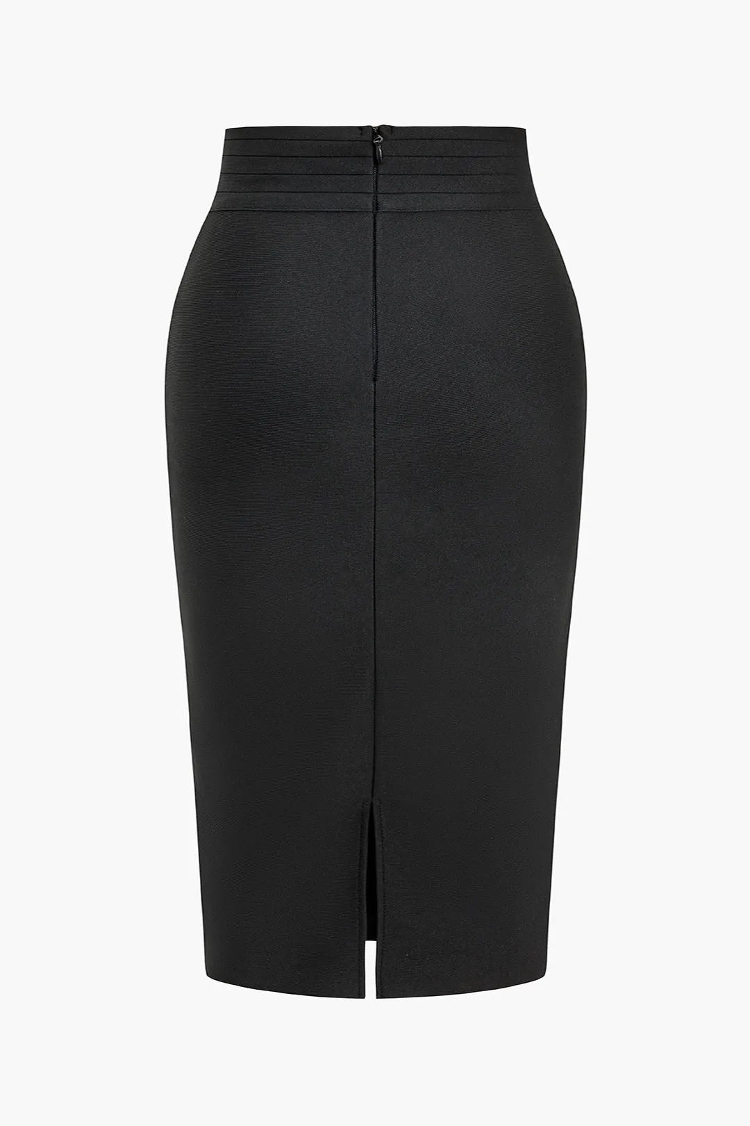 Plus Size Knit Button Skirt sold by Micas product image thumbnail 2