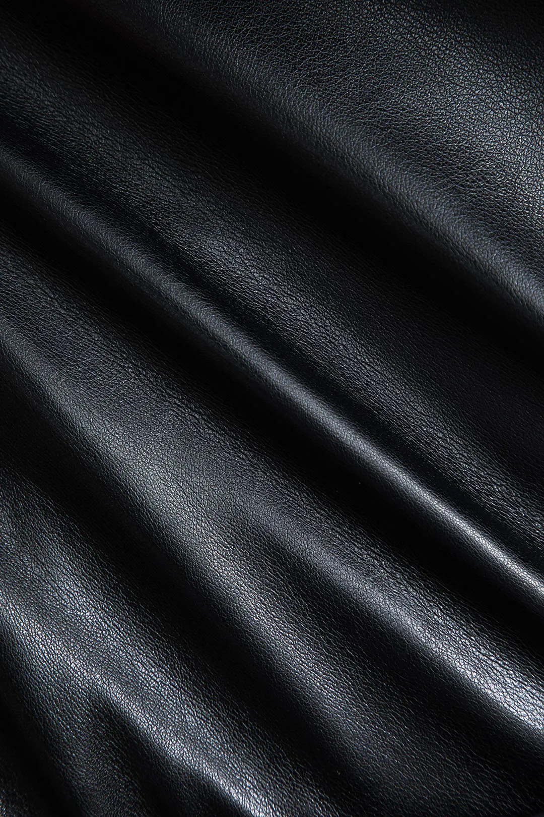 Langærmet minikjole i imiteret læder Patchwork sold by Micas product image thumbnail 5