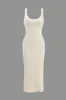 Basic strik v-hals top og kjole sæt sold by Micas