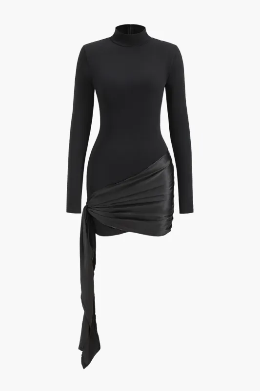 Tie Knot Long Sleeve Mini Dress sold by Micas