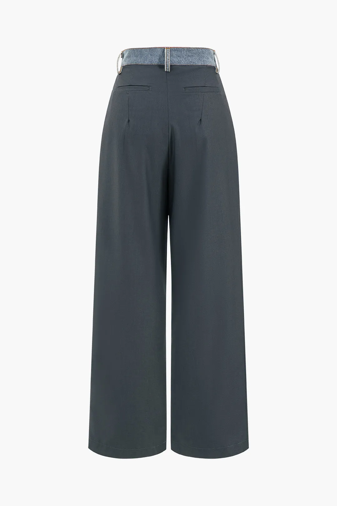 Denim Patchwork Trousers sold by Micas product image thumbnail 2