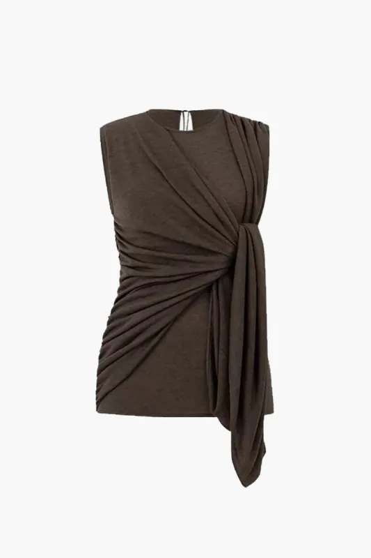Tie Front Knotted Tank Top sold by Micas