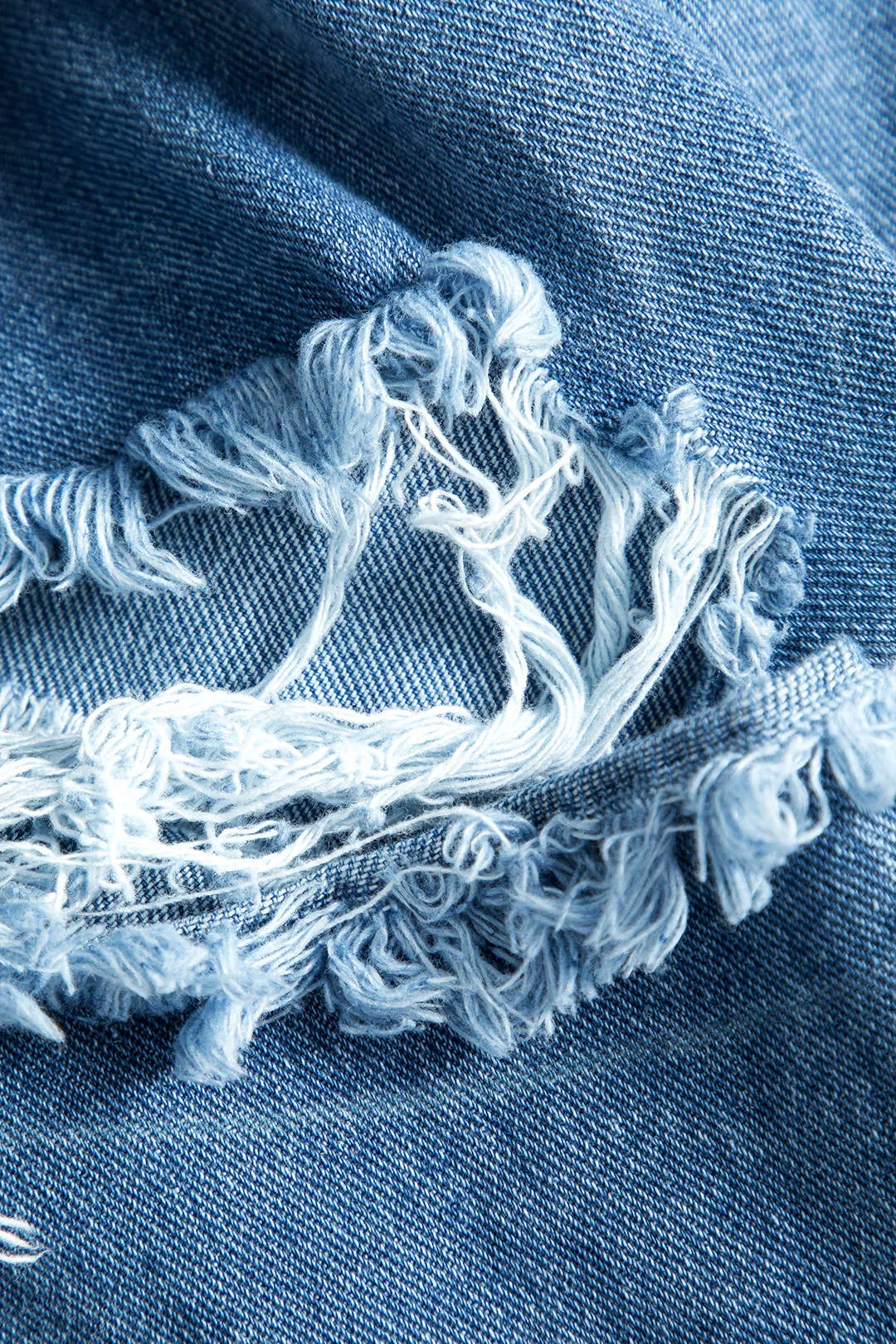 Denim udskårne vaskede jeans med lige ben sold by Micas product image thumbnail 3