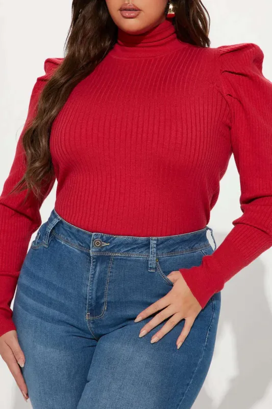 Plus Size Knit Ruched Long-Sleeve Top sold by Micas