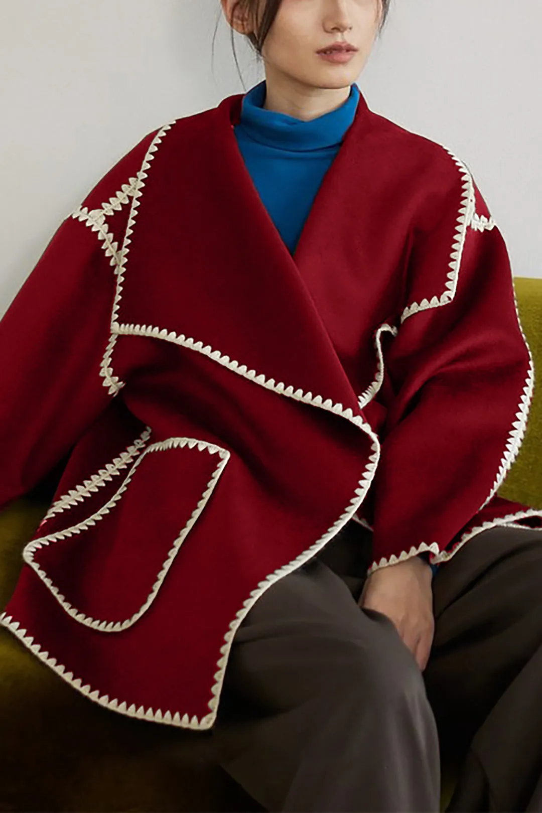 Contrast Knit Cardigan sold by Micas product image thumbnail 2