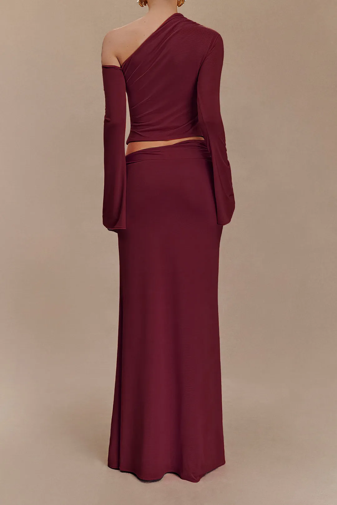 Asymmetrical Long Sleeve Top And Skirt Set sold by Micas product image thumbnail 2