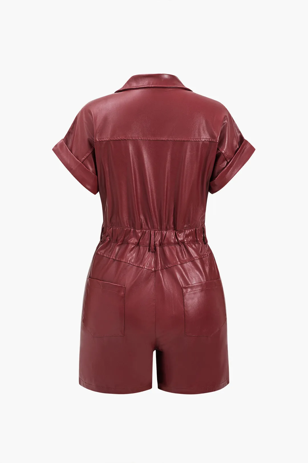 Imiteret læder Knap Pocket Romper sold by Micas product image thumbnail 2