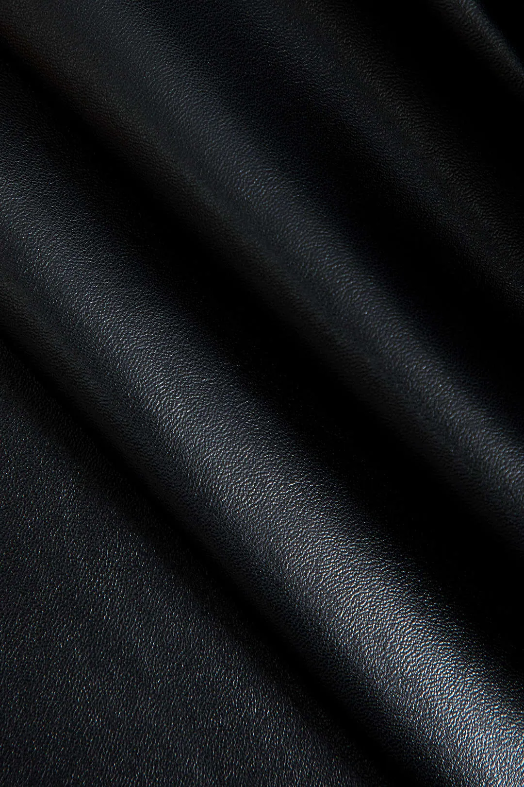 Imiteret læderpels Patchwork lynlåsfrakke sold by Micas product image thumbnail 3