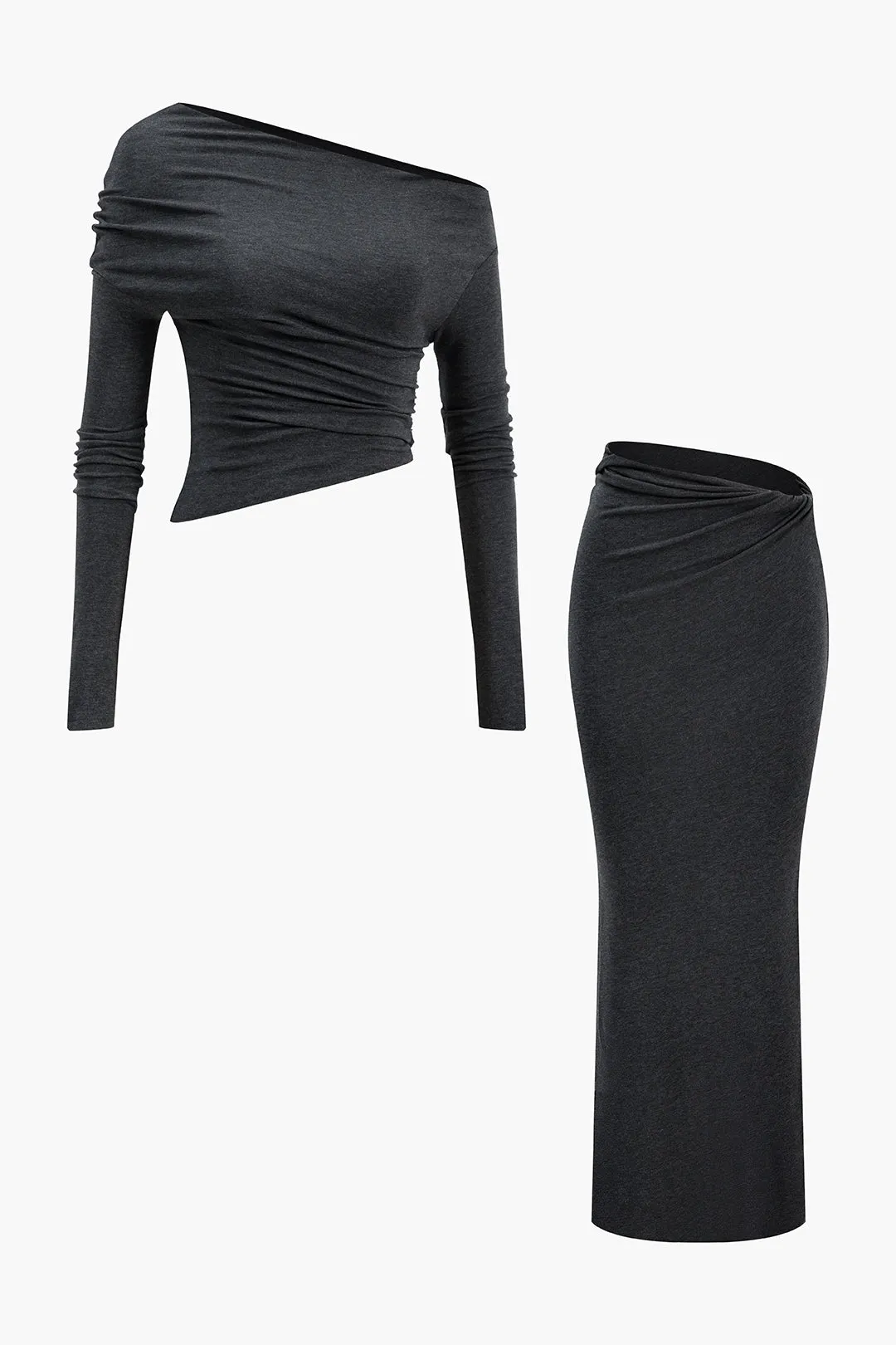 Drej knude top og nederdel sæt sold by Micas