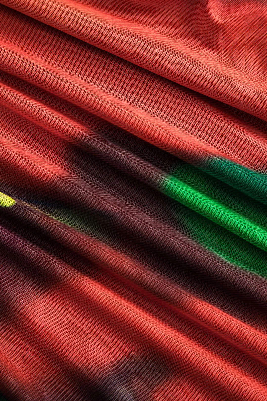 Plus Size abstrakt print mesh langærmet midikjole sold by Micas product image thumbnail 4