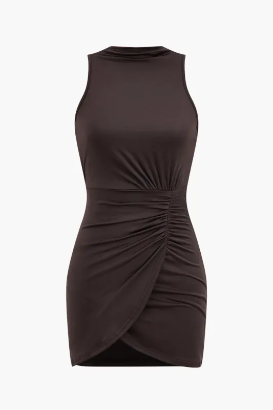 Ruched ærmeløs mini kjole sold by Micas