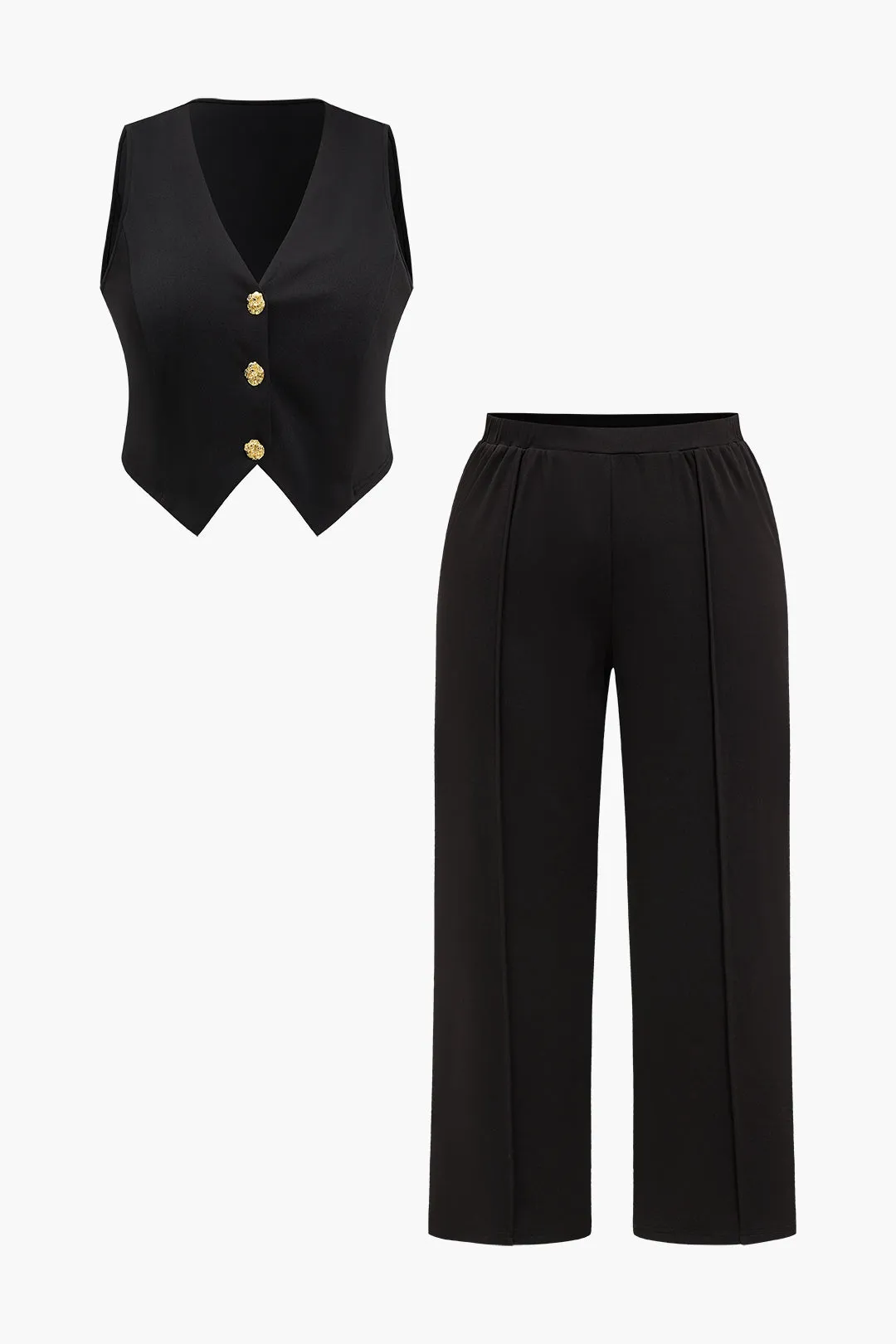 Plus Size Vest og bukser sæt sold by Micas