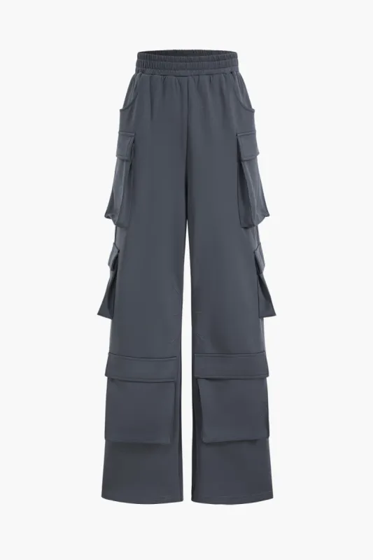 Flap Pocket High Waist Trousers sold by Micas