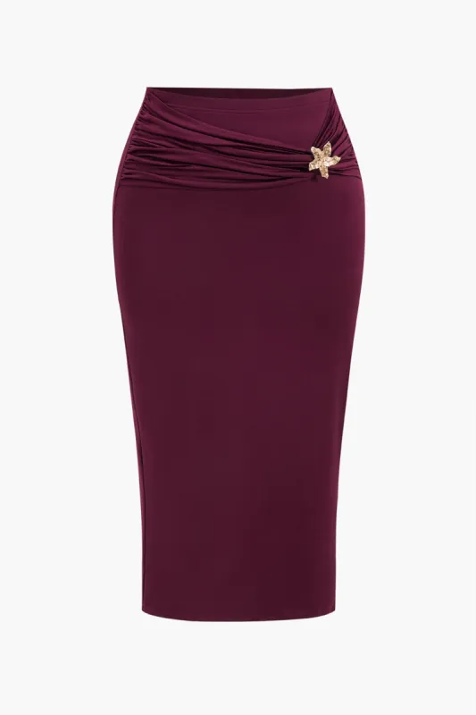 Plus Size Metallic Decor Nederdel sold by Micas