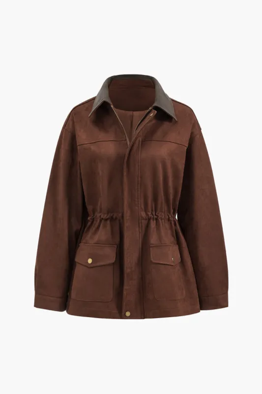 Ruskind retro lynlåsjakke sold by Micas