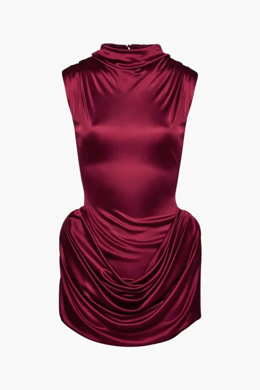 Ruched ærmeløs mini kjole sold by Micas