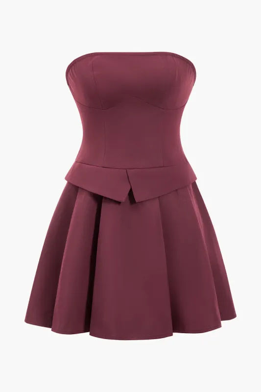 Strapless Sleeveless Mini Dress sold by Micas